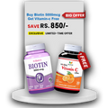 Buy Biotin 5000mcg Get Vitamin C Free